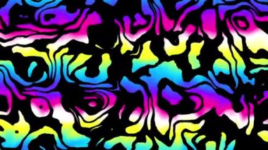 Soyut dalga döngüsü videosu. Döngü oynatmak için kusursuz soyut saykodelik arkaplan. Sıvı mermer.