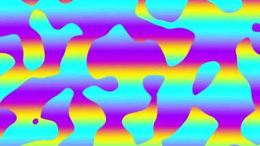 4k 'lık soyut döngü videosu. Döngü oynatmak için kusursuz soyut dalgalı psikedelik sıvı yüzey arkaplanı. Asit psikedelik renkleri.