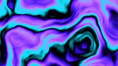 4k 'lık soyut döngü videosu. Döngü oynatmak için kusursuz soyut dalgalı psikedelik arkaplan. Dalgalı yüzey.