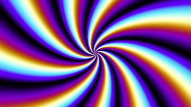 Beyaz arka planda sonsuz dönen fütüristik spiral. Kusursuz döngü görüntüsü. Soyut sarmal.