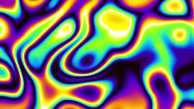 4k 'lık soyut döngü videosu. Döngü oynatmak için kusursuz soyut dalgalı psikedelik arkaplan. Dalgalı yüzey.