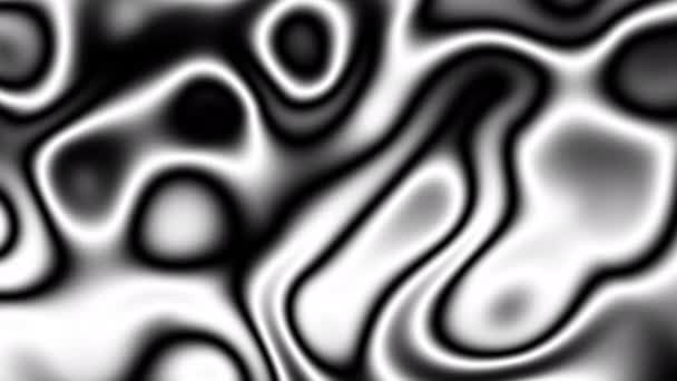 Abstraktes Looping Video Nahtloser Abstrakter Wellenförmiger Psychedelischer Flüssiger Hintergrund Für — Stockvideo