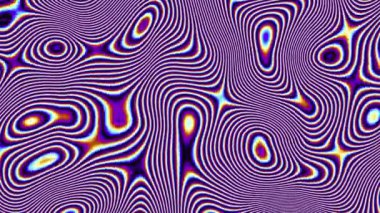 4k 'lık soyut döngü videosu. Döngü oynatmak için kusursuz soyut dalgalı psikedelik arkaplan. Dalgalı yüzey.