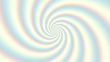 Beyaz arka planda sonsuz dönen fütüristik spiral. Kusursuz döngü görüntüsü. Soyut sarmal.