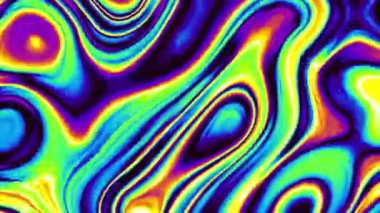 4k 'lık soyut döngü videosu. Döngü oynatmak için kusursuz soyut dalgalı psikedelik arkaplan. Dalgalı yüzey.