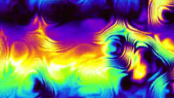 要約ループ4Kビデオ ループ再生のためのシームレス抽象波状サイケデリック液体表面の背景 — ストック動画