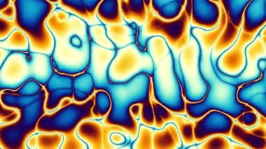 4k 'lık soyut döngü videosu. Döngü oynatmak için kusursuz soyut dalgalı psikedelik arkaplan. Dalgalı yüzey.