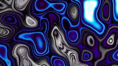 Soyut dalgalı döngülü 4K video. Döngü oynatma için kusursuz soyut dalgalı psikedelik arkaplan.
