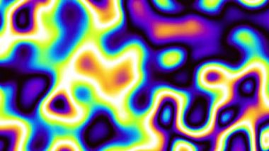 4k 'lık soyut döngü videosu. Döngü oynatmak için kusursuz soyut dalgalı psikedelik arkaplan. Dalgalı yüzey.