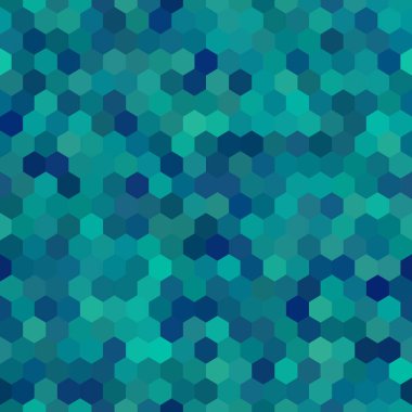 Düşük polimetrik tarzda soyut geometrik desen. Altıgen dokusu. Kusursuz vektör resmi.