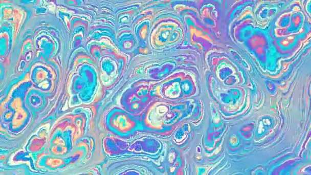 Abstract Looping Video Living Marble Wavy Psychedelic Background Loop Playback — Vídeos de Stock