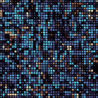 Soyut geometrik kusursuz arkaplan. Mozaik küçük kareler dokusu. Vektör resmi.