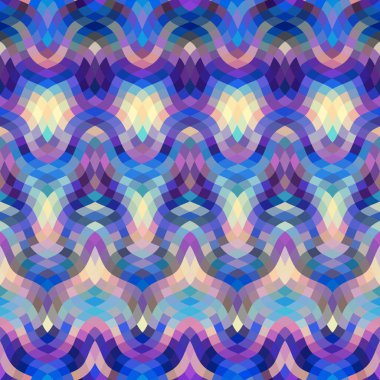 Geometrik soyut şablon düşük polimerli. Kusursuz vektör resmi.