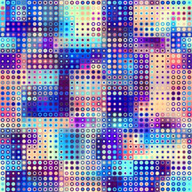 Soyut geometrik kusursuz arkaplan. Küçük yarım tonlu Polka nokta deseni. Vektör resmi.