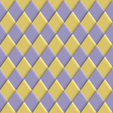 Abstract geometric seamless background. Rhombuses pattern. Vector image.