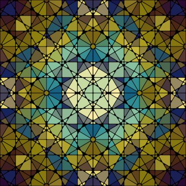 Kusursuz Arap geometrik deseni. Geleneksel Müslüman geçmişi. Doğu kültürü, arabesk, İran motifi..