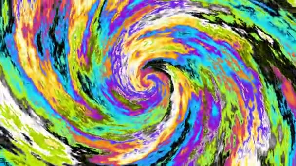 無限の回転未来的な波状スパイラル4K シームレスなループ映像 Helix — ストック動画