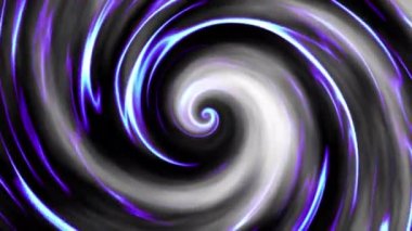 Devamlı dönen fütüristik dalgalı spiral 4k. Kusursuz döngü görüntüsü. Soyut sarmal.