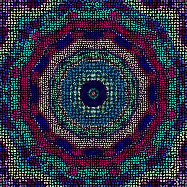 Vektörsüz mozaik sanat modeli. Sanat arkaplanı.