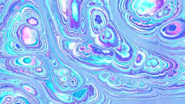 Abstract Looping Video Living Marble Wavy Psychedelic Background Loop Playback — Video Stock