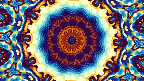 Transformando Mandala Abstrata Imagens Loop Seamless Círculo Transformador Sem Fim — Vídeo de Stock