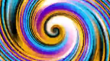 Devamlı dönen fütüristik dalgalı spiral 4k. Kusursuz döngü görüntüsü. Soyut sarmal.