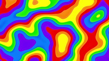 4k 'lık soyut döngü videosu. Döngü oynatmak için kusursuz soyut dalgalı psikedelik arkaplan. Dalgalı yüzey.