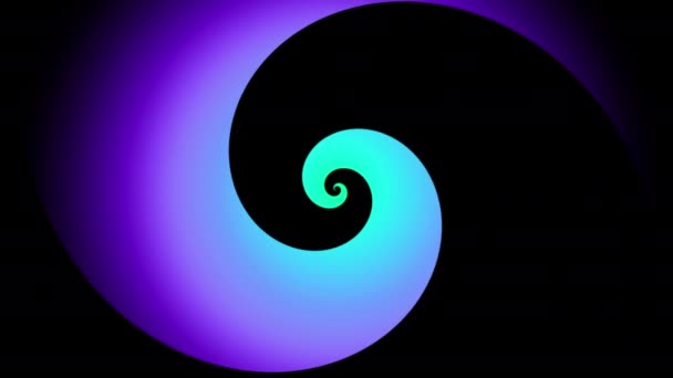 Endless Spinning Futuristic Neon Spiral Seamless Looping Footage Abstract Helix — Stockvideo