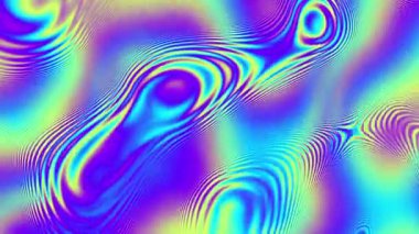 Abstract looping 4k video. Seamless abstract liquid surface background for loop playback. Moving wavy surface.