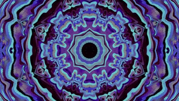 Transforming Abstract Mandala Seamless Loop Footage Endless Transforming Circle — Vídeo de Stock
