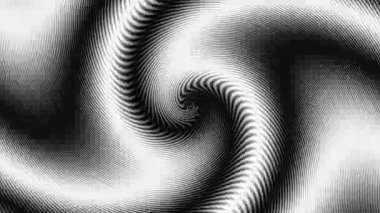 Devamlı dönen fütüristik dalgalı spiral 4k. Kusursuz döngü görüntüsü. Soyut sarmal.