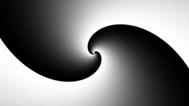 Devamlı dönen fütüristik dalgalı spiral 4k. Kusursuz döngü görüntüsü. Soyut sarmal.