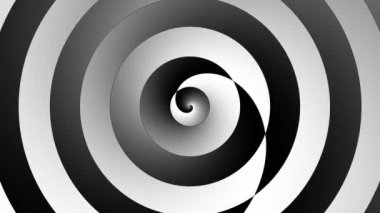 Devamlı dönen fütüristik dalgalı spiral 4k. Kusursuz döngü görüntüsü. Soyut sarmal.
