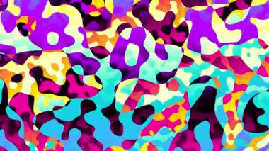 4k 'lık soyut döngü videosu. Döngü oynatmak için kusursuz soyut dalgalı psikedelik arkaplan. Dalgalı yüzey.