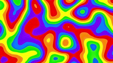 4k 'lık soyut döngü videosu. Döngü oynatmak için kusursuz soyut dalgalı psikedelik arkaplan. Dalgalı yüzey.