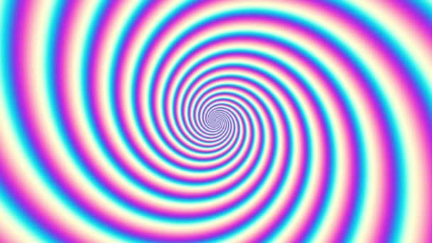 Нескінченний Обертовий Футуристичний Хвилястий Spiral Безшовні Циклічні Кадри Абстрактна Спіраль — стокове відео