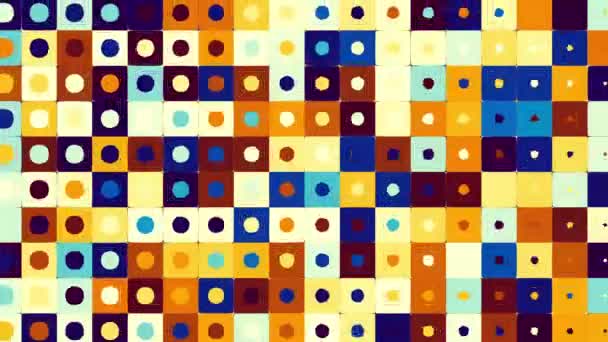 Transform Squares Circles Seamless Loop Abstract Motion Background Abstract Mosaic — ストック動画