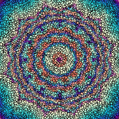 Kusursuz mozaik sanat modeli. Soyut sanat arkaplanı... vektör resmi.