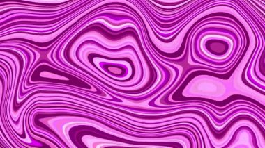 Abstract looping 4k video. Seamless abstract wavy psychedelic background for loop playback. Magenta color Moving wavy surface.