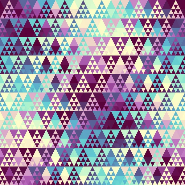 Abstraktes Nahtlos Kachelbares Muster Dreiecke Aztekischen Hintergrund Vektorbild — Stockvektor