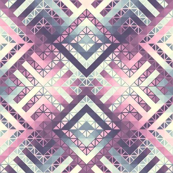 Abstract Seamless Tileable Pattern Triangles Aztec Background Vector Image — 스톡 벡터