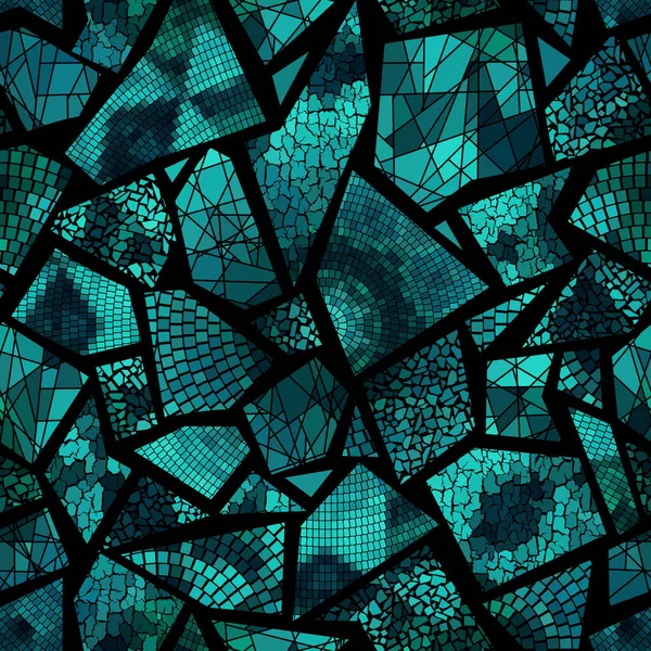 Bezproblémové Mozaikové Umělecké Vzory Abstraktní Umělecké Pozadí Vektorový Obraz — Stockový vektor
