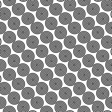 Seamless background pattern. Abstract ethnic tribal pattern with a spirals. Vector image