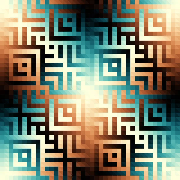 Modèle Abstrait Ornement Géométrique Sans Couture Effet Polygonal Géométrique Ornement — Image vectorielle