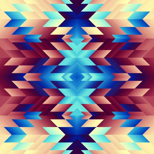 Abstract Seamless Tileable Pattern Triangles Aztec Background Vector Image —  Vetores de Stock