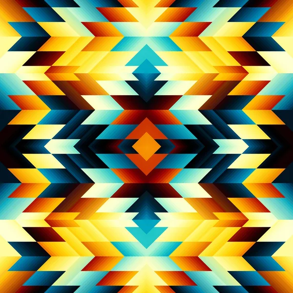 Abstracte Naadloze Betegelbare Patroon Driehoeken Azteekse Achtergrond Vectorafbeelding — Stockvector