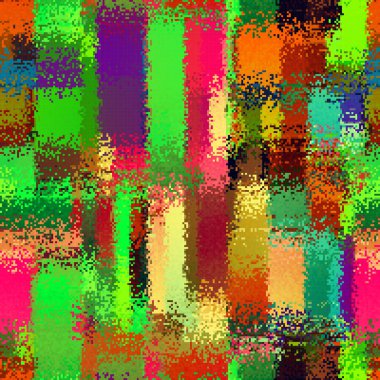 Vector image. Abstract seamless datamosh glitch pattern with random small pixels noise texture. Dither effect.