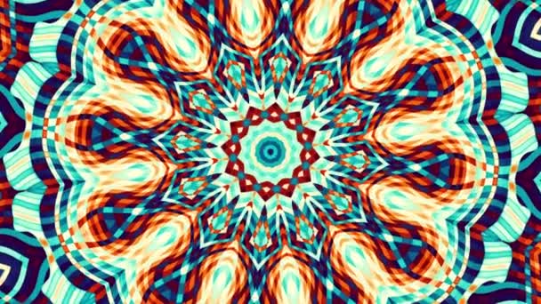 Soyut Mandala Dönüşümü Kusursuz Döngü Görüntüsü Sonsuz Dönüşüm Çemberi — Stok video