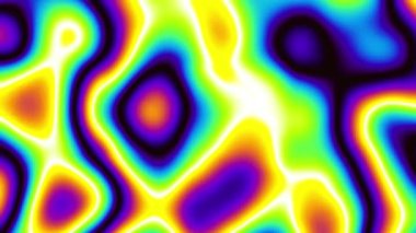 4k 'lık soyut döngü videosu. Döngü oynatmak için kusursuz soyut dalgalı psikedelik arkaplan. Dalgalı yüzey.