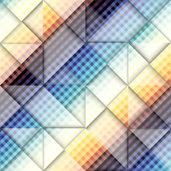 Naadloos Geometrisch Abstract Patroon Blokontwerpstijl Vectorafbeelding — Stockvector